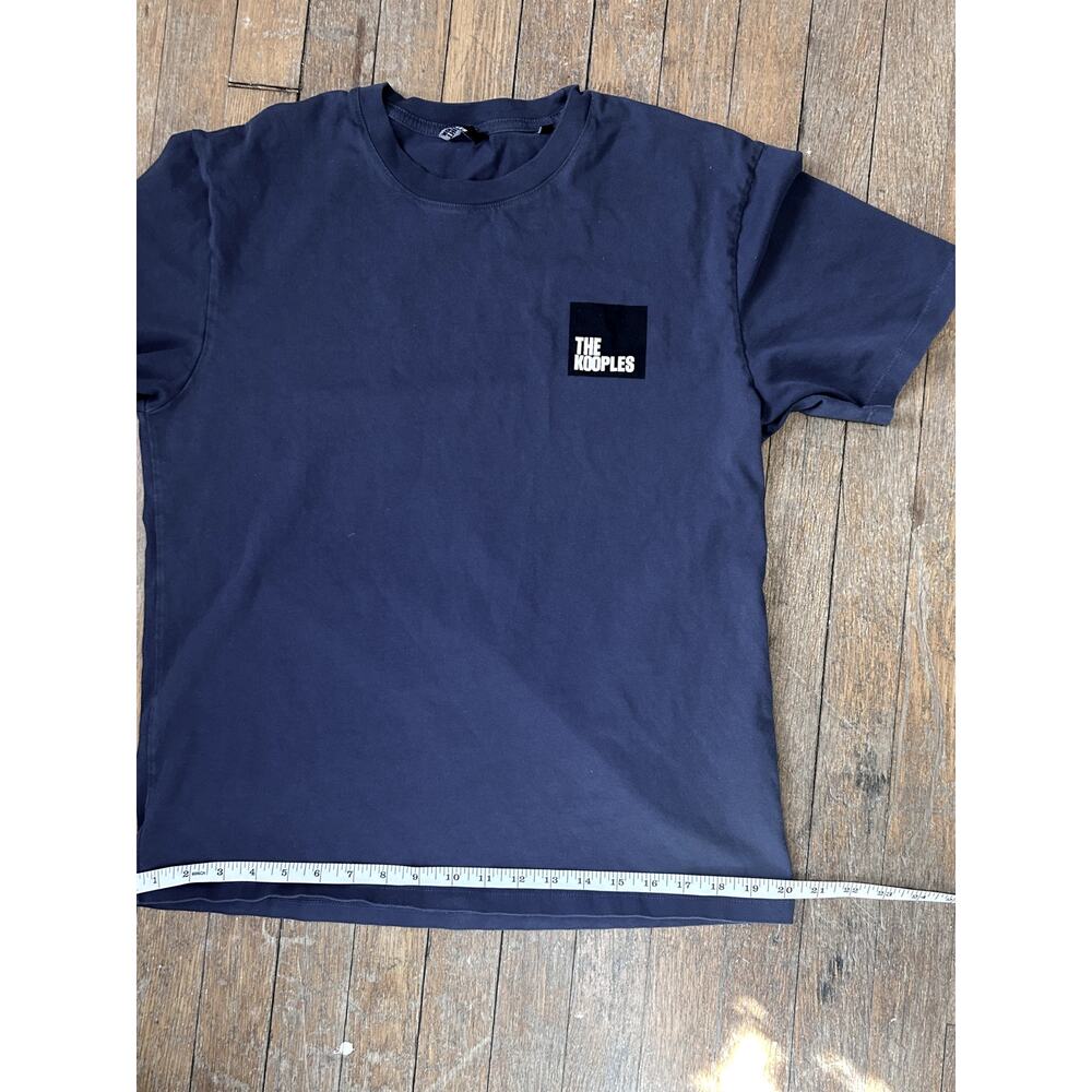 Dark Blue The Kooples Designer T-Shirt | Crew Neck | 100% Cotton‎ - (Size L) - Picture 8 of 8